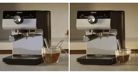Krups - Macchina da caffè a leva per two tazze AUTHENTIC 1450W/230V grigio