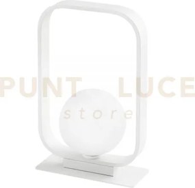 Lume roxy bianco 1 luce attacco g9 16x26cm in alluminio e sfera in ...