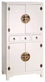 Mobiletto bianco 63x131 cm Oriente - Ixia