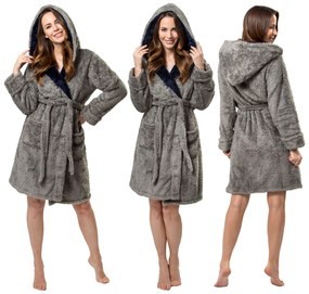 Accappatoio Jordan Grey-Navy M