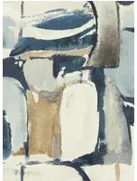 Clarke & Clarke Carta da parati Figura - Denim/ Linen