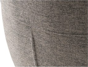 Sedia da pranzo grigia in imbottito con braccioli Roxana – Unique Furniture