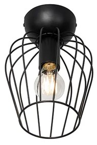 Plafoniera moderna nera a filo metallico - Palica