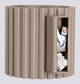 Lampada da parete grigio tortora ø 10 cm Zora – Sollux