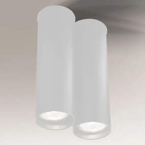 Shilo 7012 -Plafoniera ARIDA 2xGU10/15W/230V bianca