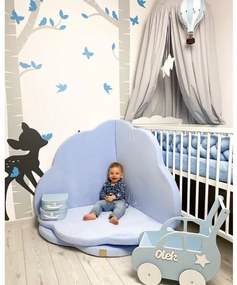 Tappeto da gioco a forma di nuvola in gommapiuma: grigio chiaro