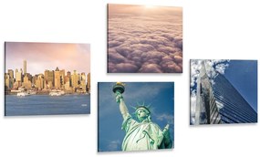 Set di quadri – New York in colori unici