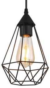 Globo 15745H - Lampadario a sospensione con filo ZACHARY 1xE27/60W/230V diametro 17 cm