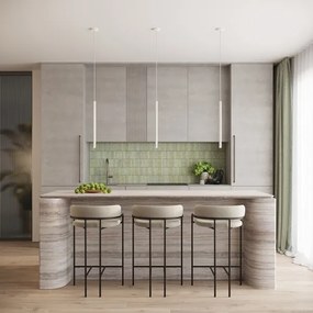 Sollux SL.1337 - Lampadario a sospensione con filo ARCHE 1xG9/8W/230V bianco