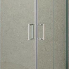 Kamalu - box doccia 120x90 cm cristallo trasparente altezza 180cm k410