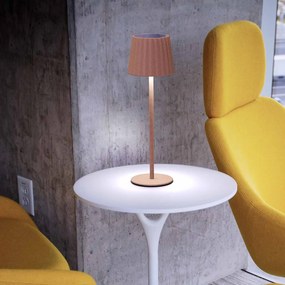 Lampada da Tavolo Ricaricabile 2.2W IP54 CCT Dimmerabile - Corten Rigato
