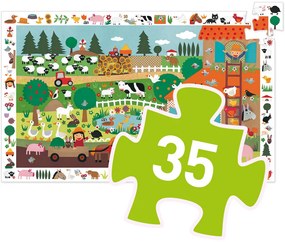 Un puzzle di osservazione - fattoria - 35 pezzi