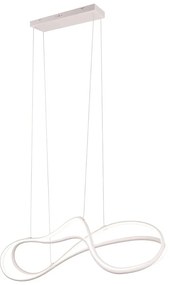 Apparecchio a sospensione a LED bianco con paralume in metallo Nala - Trio Select