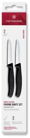 Victorinox - Set di 2 coltelli per verdure SWISS CLASSIC 8 cm, nero