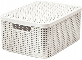 Scatola con coperchio color crema in plastica 29x39x19 cm Style – Curver