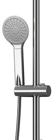 Kamalu - Colonna doccia con deviatore soffione 20x20 e doccetta modello G330