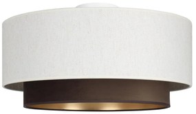 Plafoniera NATIA 1xE27/60W/230V bianco/marrone