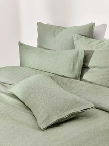 Copripiumino in flanella con motivo a spina di pesce Wanda