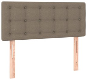Testiera a led tortora 80x5x78/88 cm in tessuto