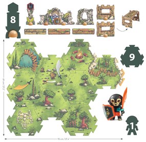 Arty Toys - Puzzl’Up - pirata Voras del clan Furious - 18 pezzi