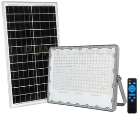 Proiettore led athos grigio 40w 4800lm 4000k con pannello solare