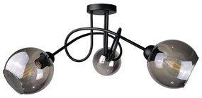 Lampadario a plafone RIN 3xE27/60W/230V nero