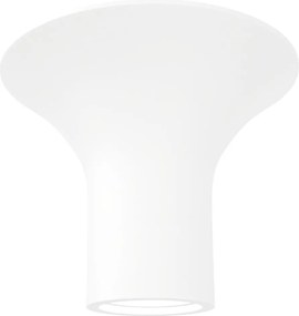 Plafoniera Ø167x130mm GU10 in Gesso Pitturabile Rotonda