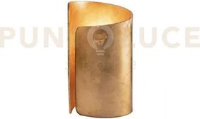Lume imagine oro 1 luce attacco e27 15x24,8cm vetro e alluminio