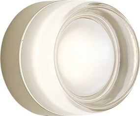 Lampada da parete di design beige con vetro opale IP44 - Michele