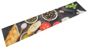 Tappeto Da Cucina Lavabile Vino E Cena 60x300 Cm Velluto /