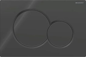 Geberit 115.770.DW.5 - Pulsante di scarico Sigma01 Round 24,6x16,4 cm nero