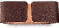 Applique Rustica-Country Clip Metallo Corten 2 Luci G9 3W 3000K Luce Calda