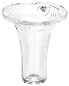Vaso in Cristallo (H. 10,5 cm) - Bomboniera per matrimonio - Con Scatola Con Placca