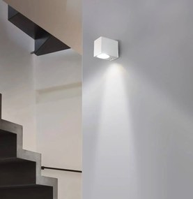 Applique Quadrata Monodirezionale IP65 - GU10 Bianco
