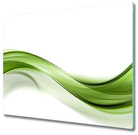 Tagliere in vetro Onda verde 60x52 cm