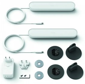 Philips - Set 2x lampada da tavolo dimmerabile LED RGB Hue AMBIANCE 6W 230V bian