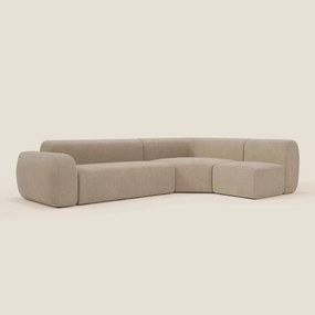 BonBon divano angolare componibile e modulare - tessuto smacchiabile T23 beige