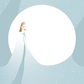 Carta da parati – Signora invernale