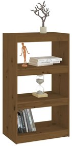 Libreria/divisorio miele 60x30x103,5 cm legno massello di pino