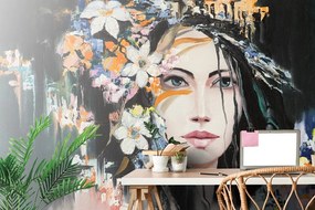 Carta da parati – Dipinto originale di donna