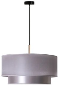 Duolla - Lampadario a sospensione con filo NANTES 1xE27/15W/230V diametro 45 cm argento/rame