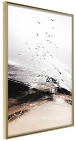 Poster  Flight into the Unknown  Cornice Quadri Cornice d'oro, Larghezza x Altezza Home decor 20x30