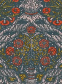 Tapete Floral Ornament von MINDTHEGAP - WP20471