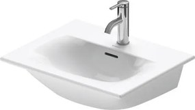 Lavamani 53x43 Monoforo con Troppopieno e tappo in ceramica Bianco Viu 2344530000 Duravit