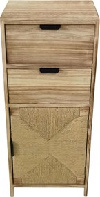 AZEL - mobiletto in legno con 2 cassetti e 1 anta