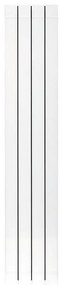 Radiatore acqua calda PRODIGE SUPERIOR in alluminio, 4 elementi, interasse 1600 mm, bianco