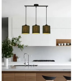 Lampadario a sospensione con filo PATTI 3xE27/60W/230V verde