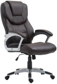 Sedia Ufficio Ergonomica Texas V2 İn Ecopelle - Massimo Comfort & Stile / Braun
