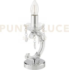 Lume houston trasparente 1 luce attacco e14 9,5x9,5x24cm