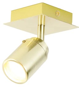 Faretto da bagno moderno in ottone quadrato IP44 - Ducha